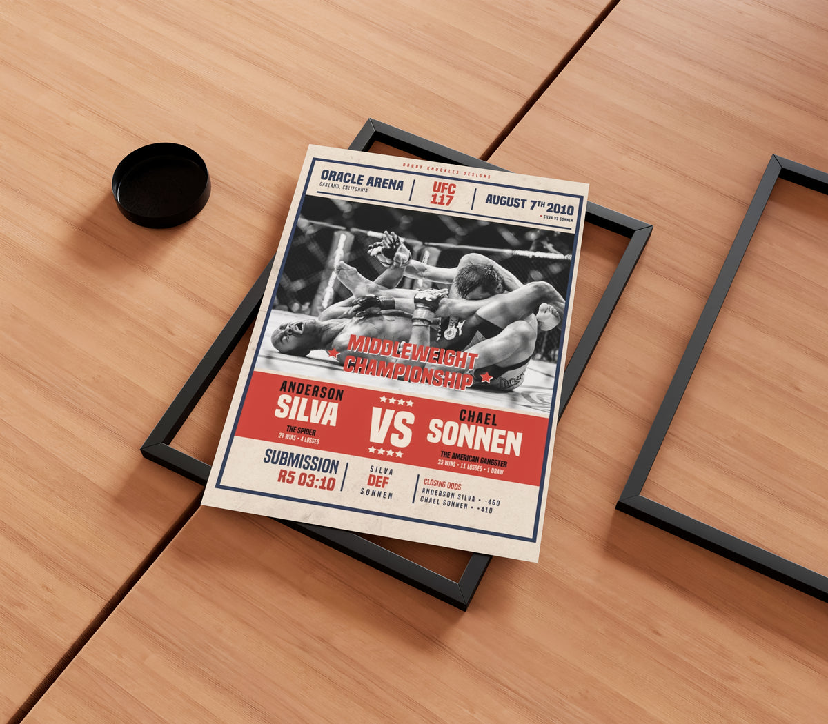 Anderson Silva Vs Chael Sonnen Poster