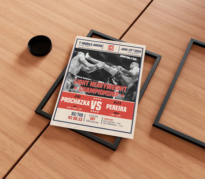 Alex Pereira Vs Jiri Prochazka Poster