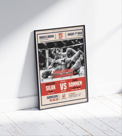 Anderson Silva Vs Chael Sonnen Poster