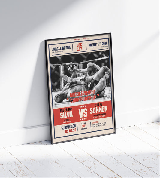 Anderson Silva Vs Chael Sonnen Poster