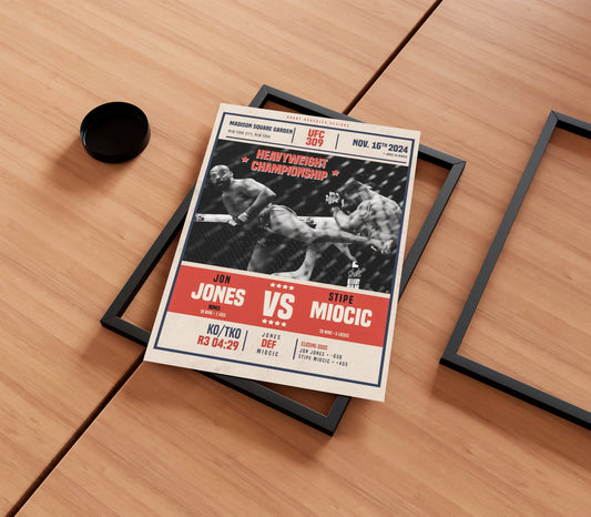 Jon Jones Vs Stipe Miocic Poster