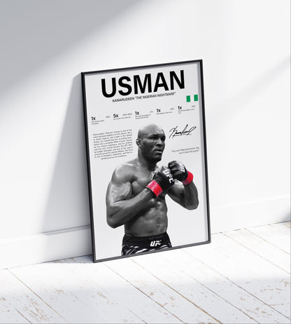 Kamaru Usman Poster