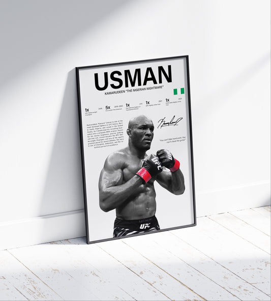 Kamaru Usman Poster