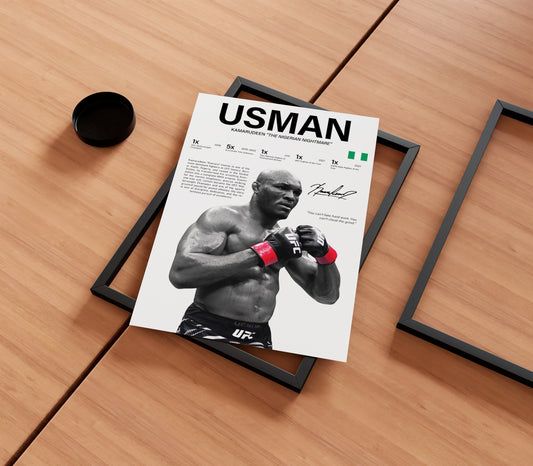 Kamaru Usman Poster