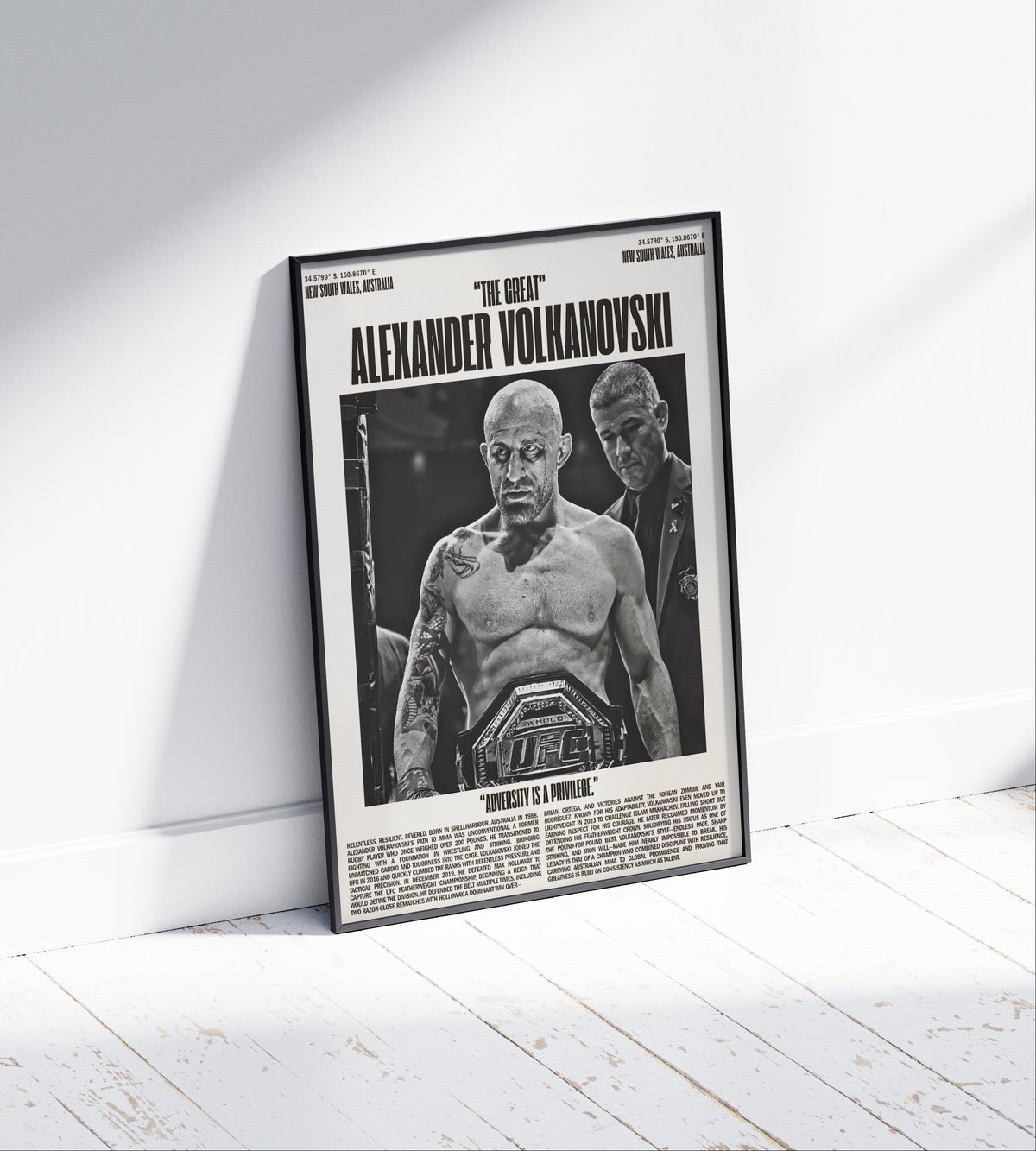 Alexander Volkanovski Poster