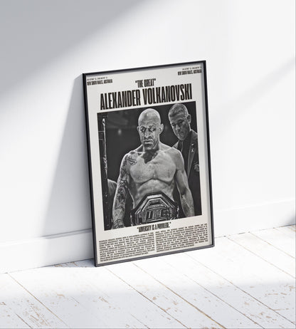 Alexander Volkanovski Poster