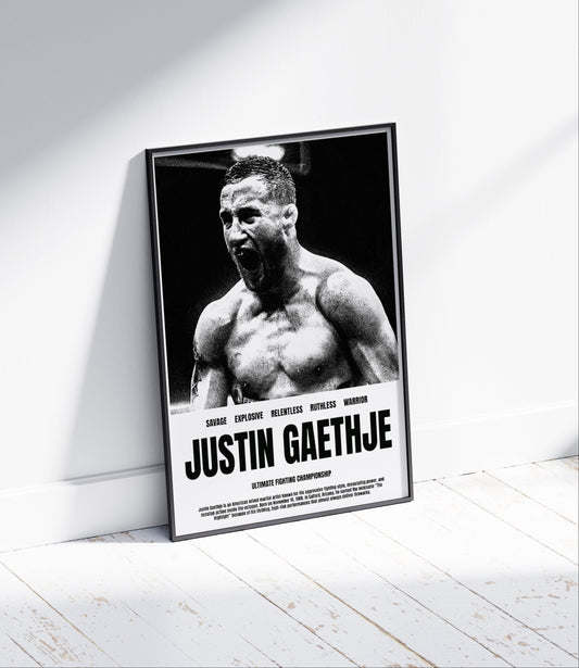 Justin Gaethje Poster