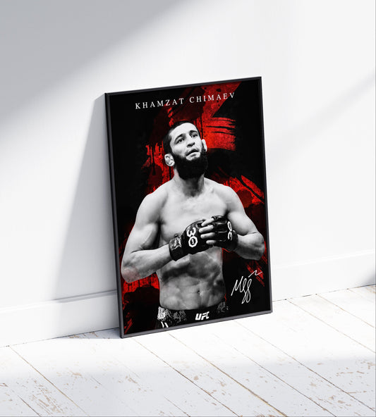 Khamzat Chimaev Poster