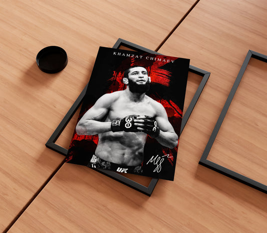 Khamzat Chimaev Poster