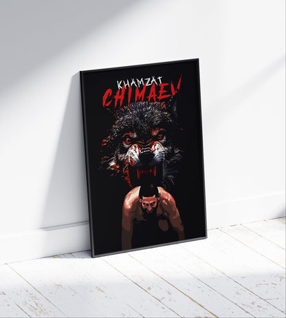 Khamzat Chimaev Poster